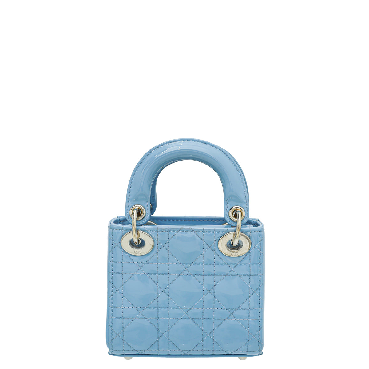 Christian Dior Blue Cornflower Lady Dior Micro Bag Rovelle Bags