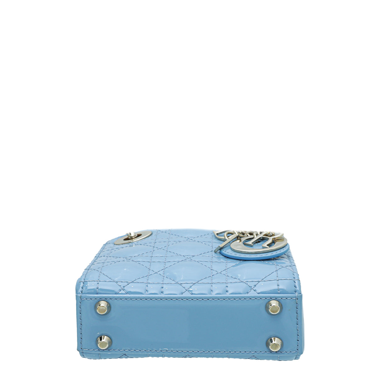 Christian Dior Blue Cornflower Lady Dior Micro Bag Rovelle Bags