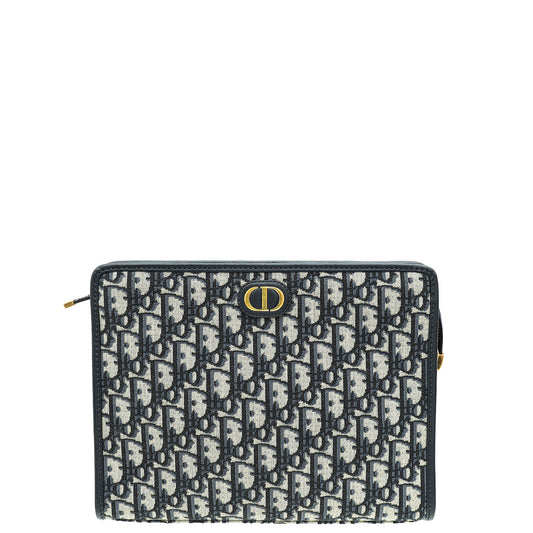 Christian Dior Blue Oblique 30 Montaigne Dea Pouch Rovelle Bags