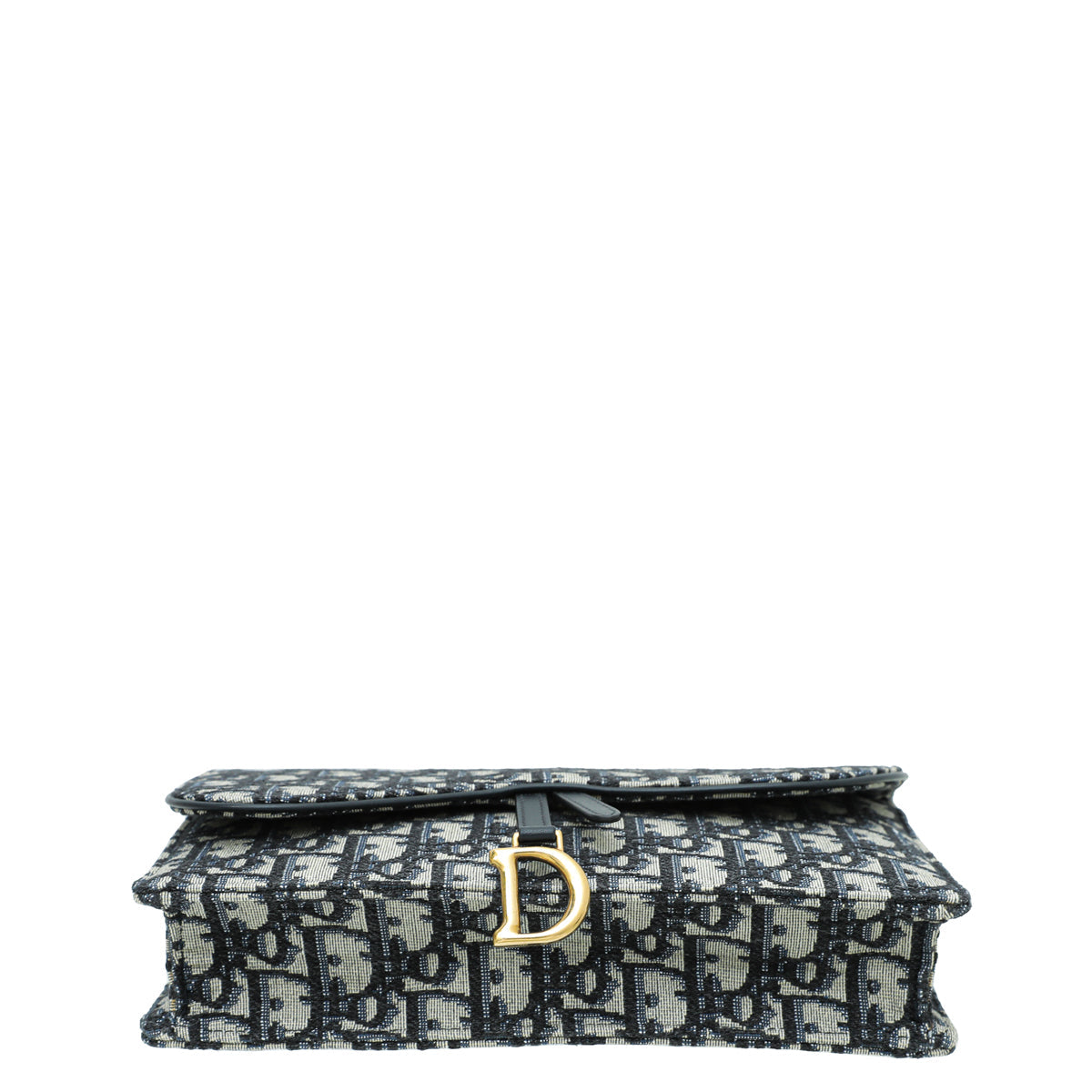 Christian Dior Blue Saddle Chain Pouch Rovelle Bags