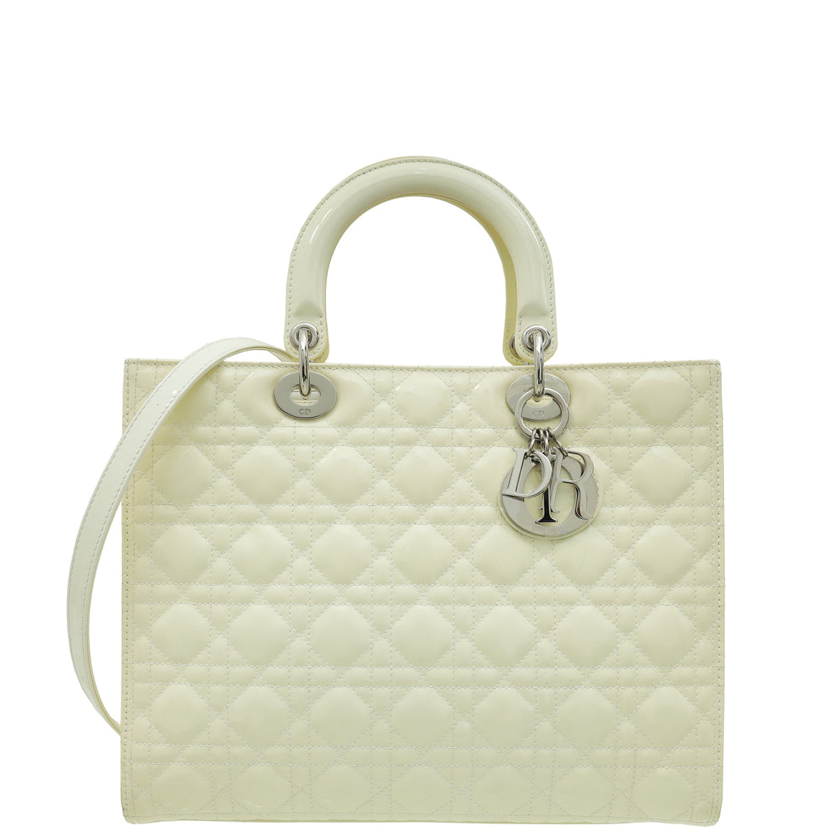 Christian Dior White Lady Dior Large Bag Rovelle Bags