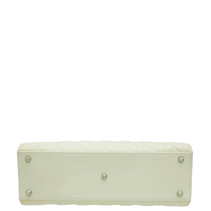 Christian Dior White Lady Dior Large Bag Rovelle Bags