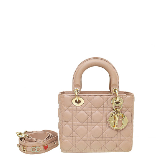 Christian Dior Rose Des Vents Lady Dior My Abcdior Small Bag Rovelle Bags