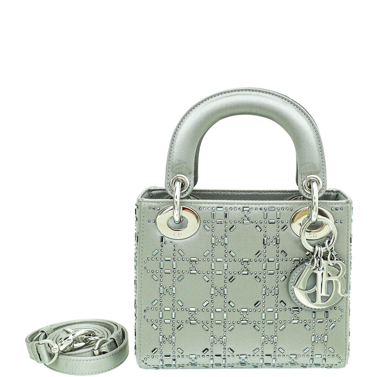 Dior Lady Dior Cannage Grey Handbag Rovelle Bags