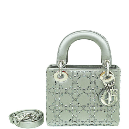 Dior Lady Dior Cannage Grey Handbag Rovelle Bags