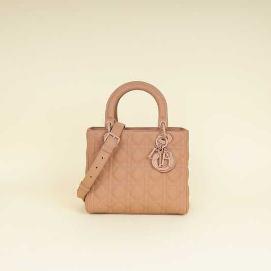 Christian Dior Blush Ultramatte Lady Dior Medium Bag Rovelle Bags