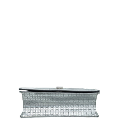 Christian Dior Silver Micro Cannage Diorama Medium Shoulder Bag Rovelle Bags