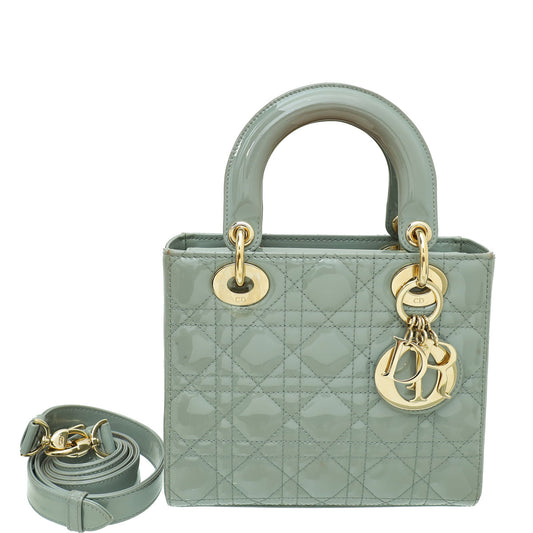 Christian Dior Grey Lady Dior Small Bag Rovelle Bags