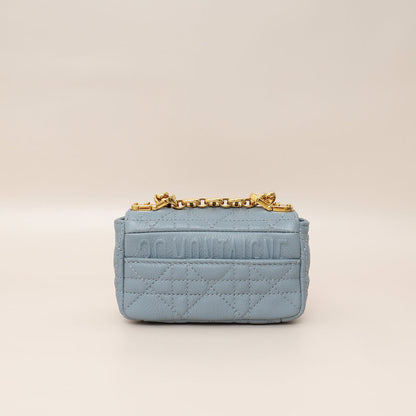 Christian Dior Blue Cannage Micro Caro Bag Rovelle Bags