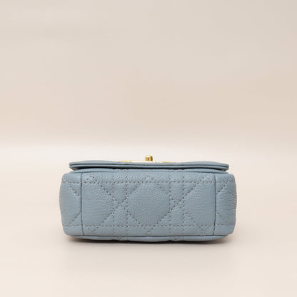 Christian Dior Blue Cannage Micro Caro Bag Rovelle Bags