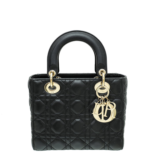 Christian Dior Black Lady Dior Small Bag Rovelle Bags