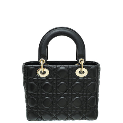 Christian Dior Black Lady Dior Small Bag Rovelle Bags