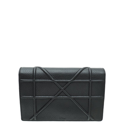 Christian Dior Black Diorama Chain Pouch Rovelle Bags