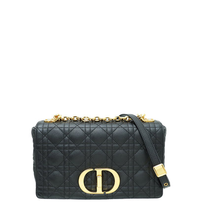 Christian Dior Black Caro Medium Bag Rovelle Bags