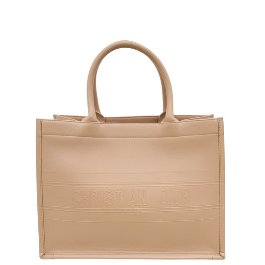 Christian Dior Blush Book Tote Calfskin Embossed Medium Bag Rovelle Bags
