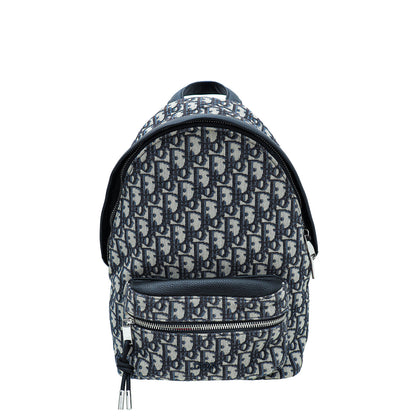 Christian Dior Navy Blue Oblique Backpack Small Bag Rovelle Bags