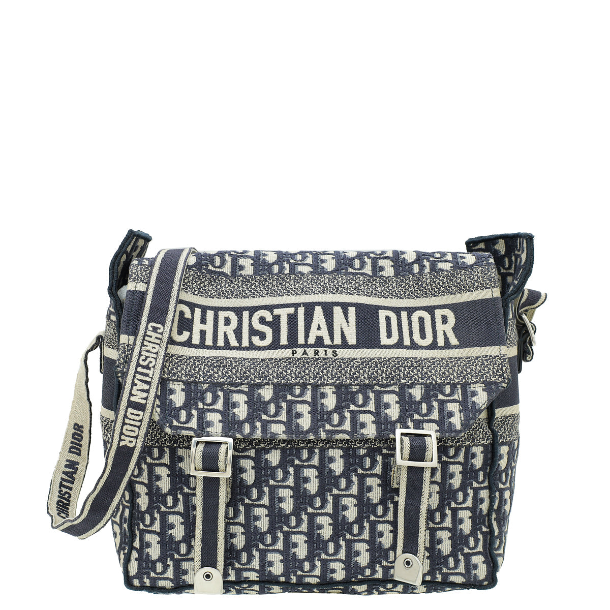 Christian Dior Blue Oblique Diorcamp Medium Bag Rovelle Bags