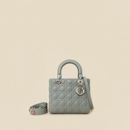 Christian Dior Gray Lady Dior Medium Bag Rovelle Bags