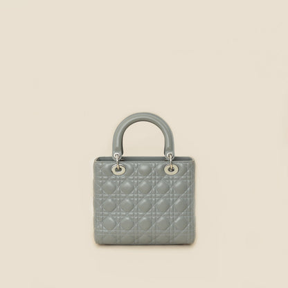 Christian Dior Gray Lady Dior Medium Bag Rovelle Bags