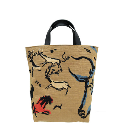 Christian Dior Brown Multicolor Sauvage Embroidered Tote Bag Rovelle Bags