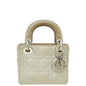 Christian Dior Metallic Grey Lady Dior Shimmer Cannage Mini Bag Rovelle Bags