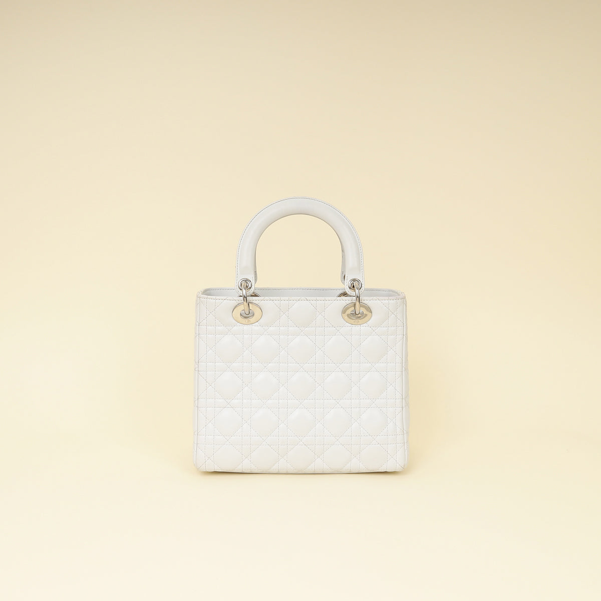 Christian Dior Ghost White Lady Dior Medium Bag Rovelle Bags