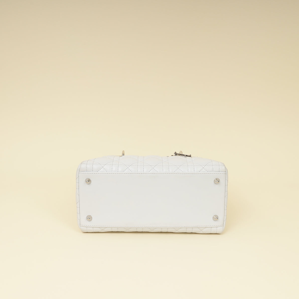 Christian Dior Ghost White Lady Dior Medium Bag Rovelle Bags
