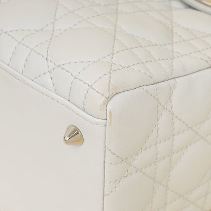 Christian Dior Ghost White Lady Dior Medium Bag Rovelle Bags