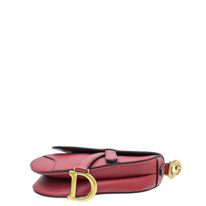 Christian Dior Red Mini Saddle Bag Rovelle Bags
