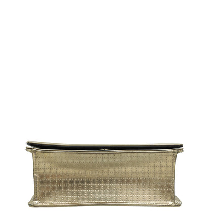 Christian Dior Metallic Champaign Micro Cannage Diorama Small Shoulder Bag Rovelle Bags