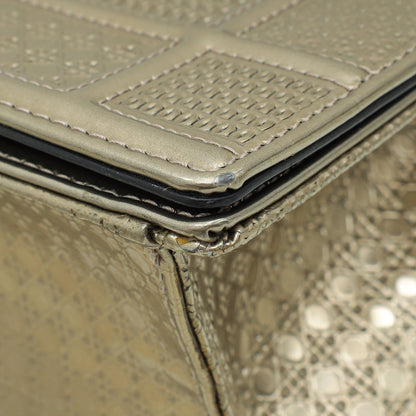 Christian Dior Metallic Champaign Micro Cannage Diorama Small Shoulder Bag Rovelle Bags