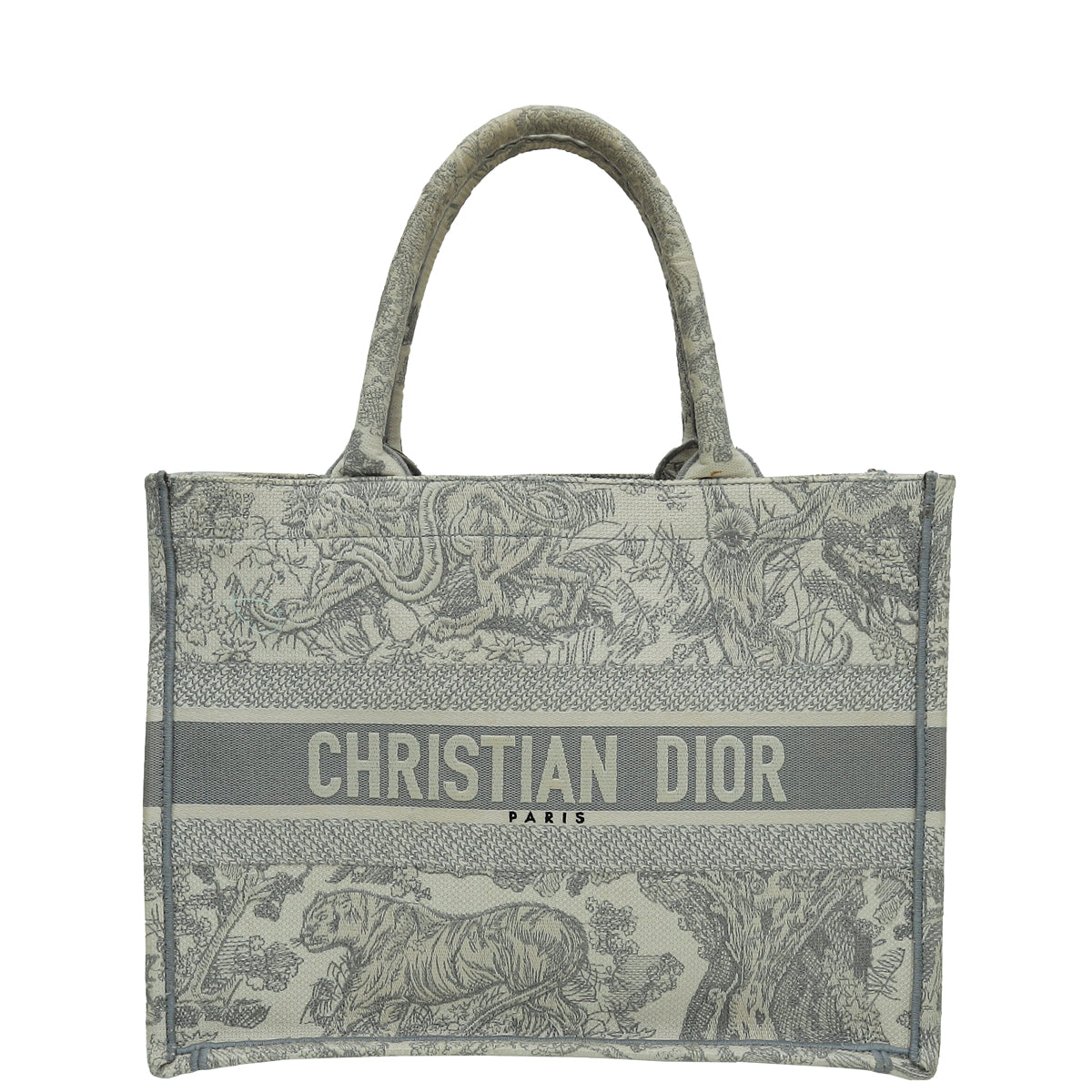 Christian Dior Grey Book Tote Toile De Jouy Medium Bag Rovelle Bags