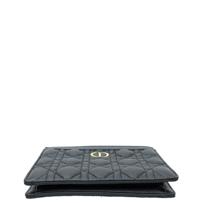 Christian Dior Black Caro Zipped Pouch With Chain Rovelle Bags