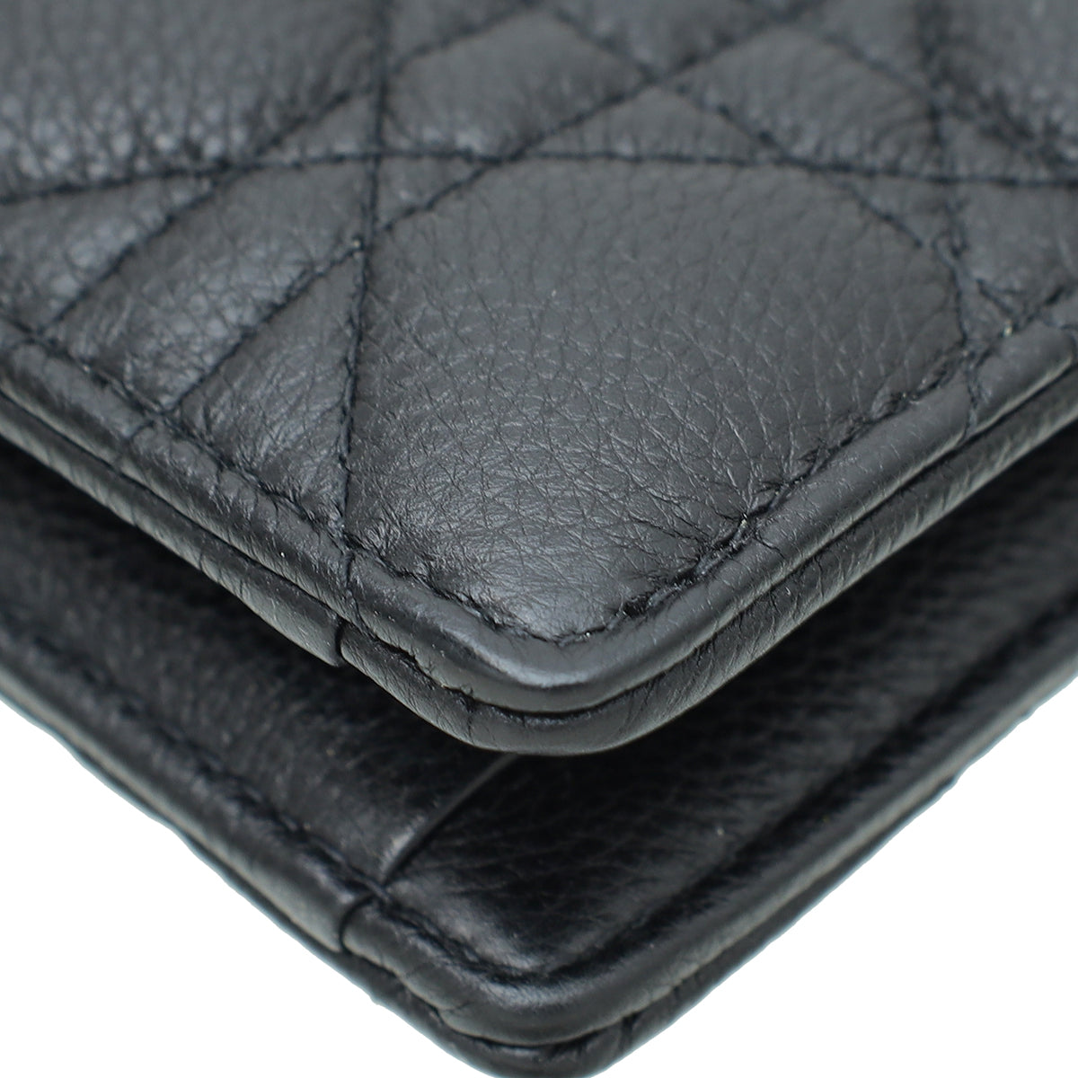 Christian Dior Black Caro Zipped Pouch With Chain Rovelle Bags