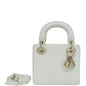Christian Dior White Lizard Lady Dior Mini Bag Rovelle Bags