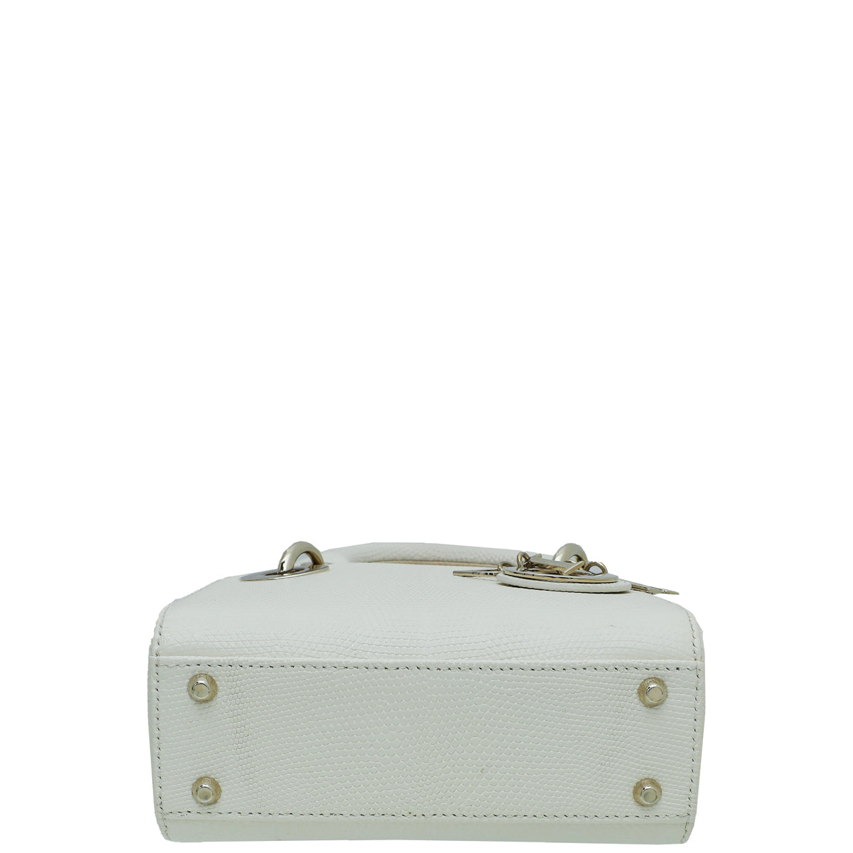 Christian Dior White Lizard Lady Dior Mini Bag Rovelle Bags