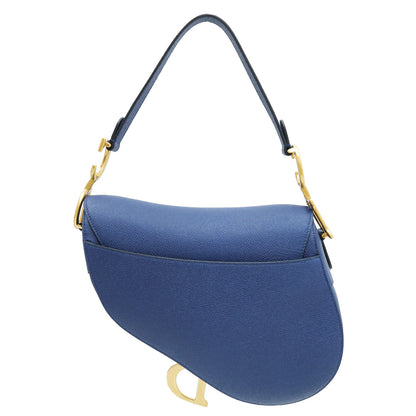 Christian Dior Royal Blue Medium Saddle Bag Rovelle Bags