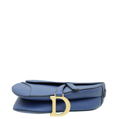 Christian Dior Royal Blue Medium Saddle Bag Rovelle Bags
