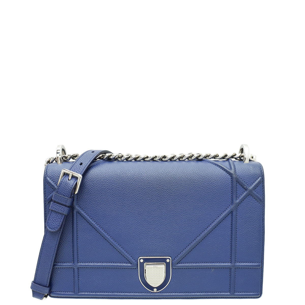 Christian Dior Royal Blue Diorama Medium Flap Bag Rovelle Bags