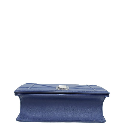 Christian Dior Royal Blue Diorama Medium Flap Bag Rovelle Bags
