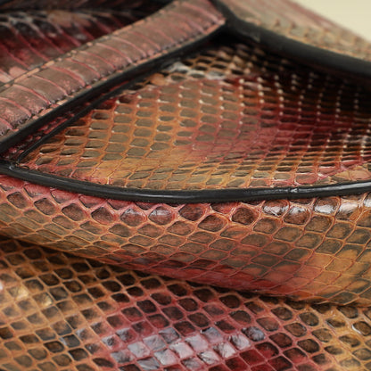 Christian Dior Multicolor Saddle Python Medium Bag Rovelle Bags