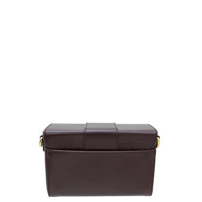 Christian Dior Burgundy 30 Montaigne Box Bag Rovelle Bags