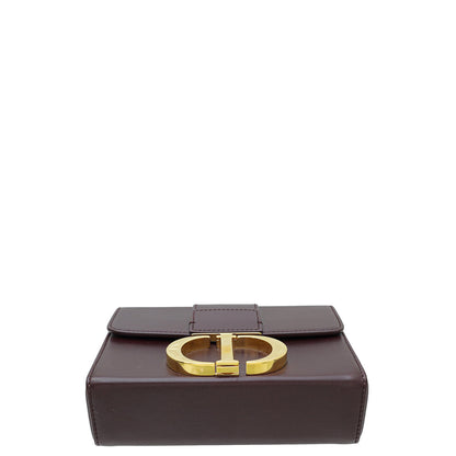 Christian Dior Burgundy 30 Montaigne Box Bag Rovelle Bags
