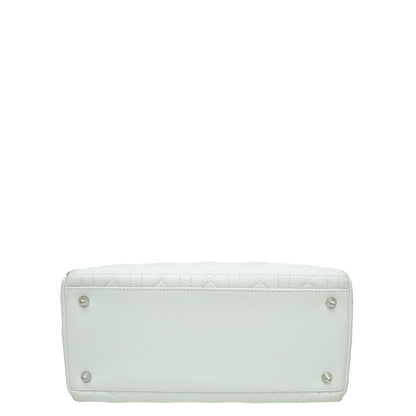 Christian Dior White Lady Dior Medium Bag Rovelle Bags
