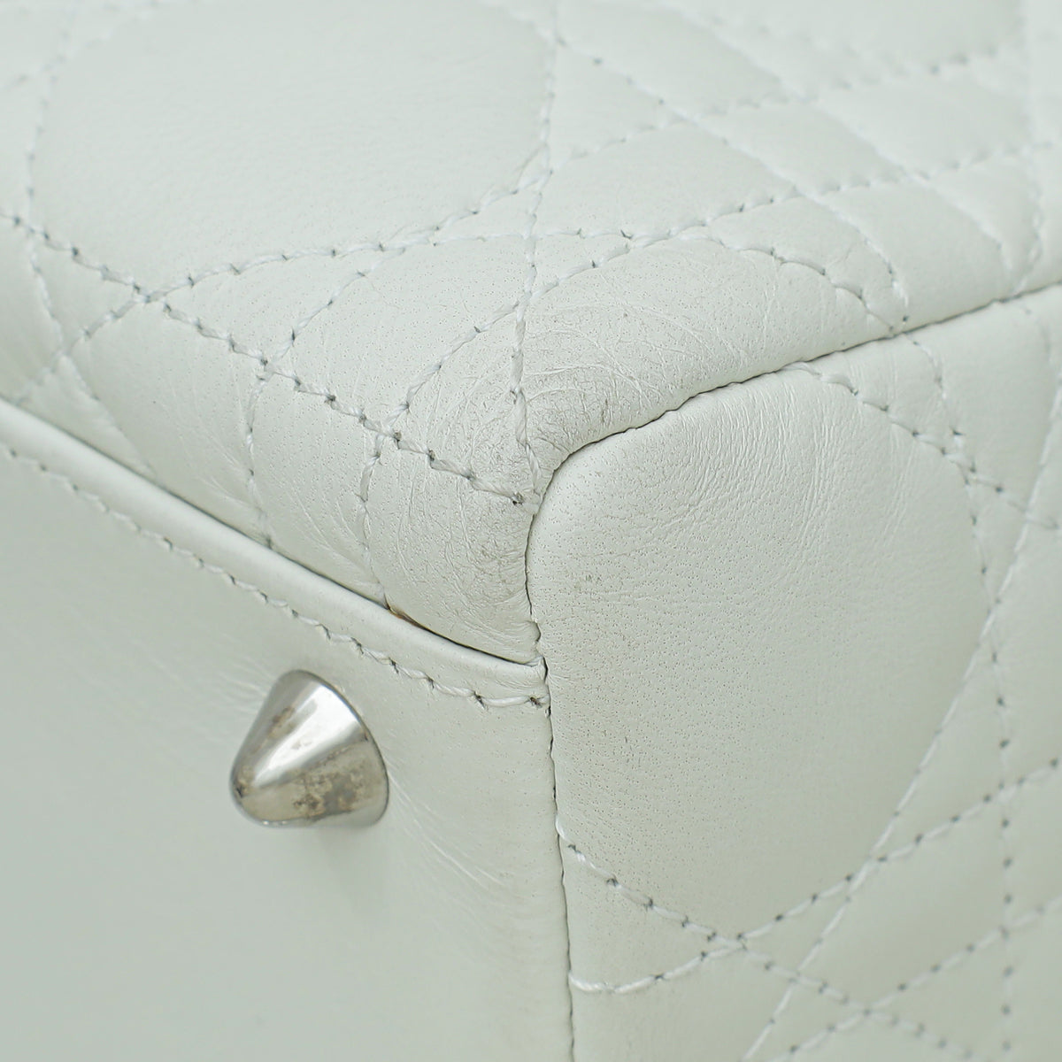 Christian Dior White Lady Dior Medium Bag Rovelle Bags