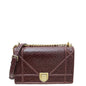 Christian Dior Burgundy Diorama Ceramic Effect Medium Bag Rovelle Bags