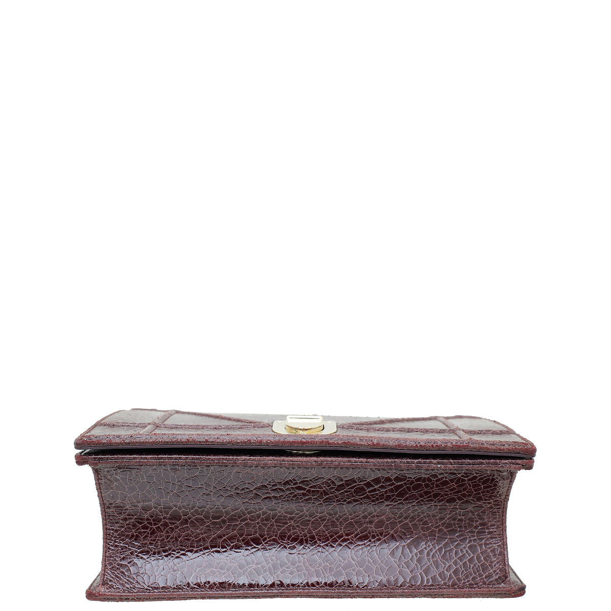 Christian Dior Burgundy Diorama Ceramic Effect Medium Bag Rovelle Bags