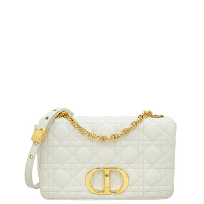 Christian Dior White Caro Medium Bag Rovelle Bags