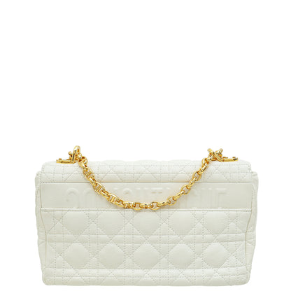 Christian Dior White Caro Medium Bag Rovelle Bags