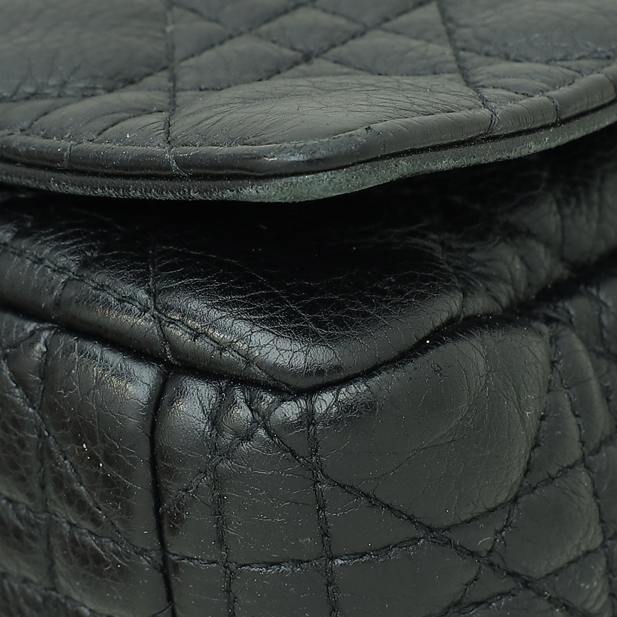 Christian Dior Black Supple Cannage Caro Large Flap Bag Rovelle Bags